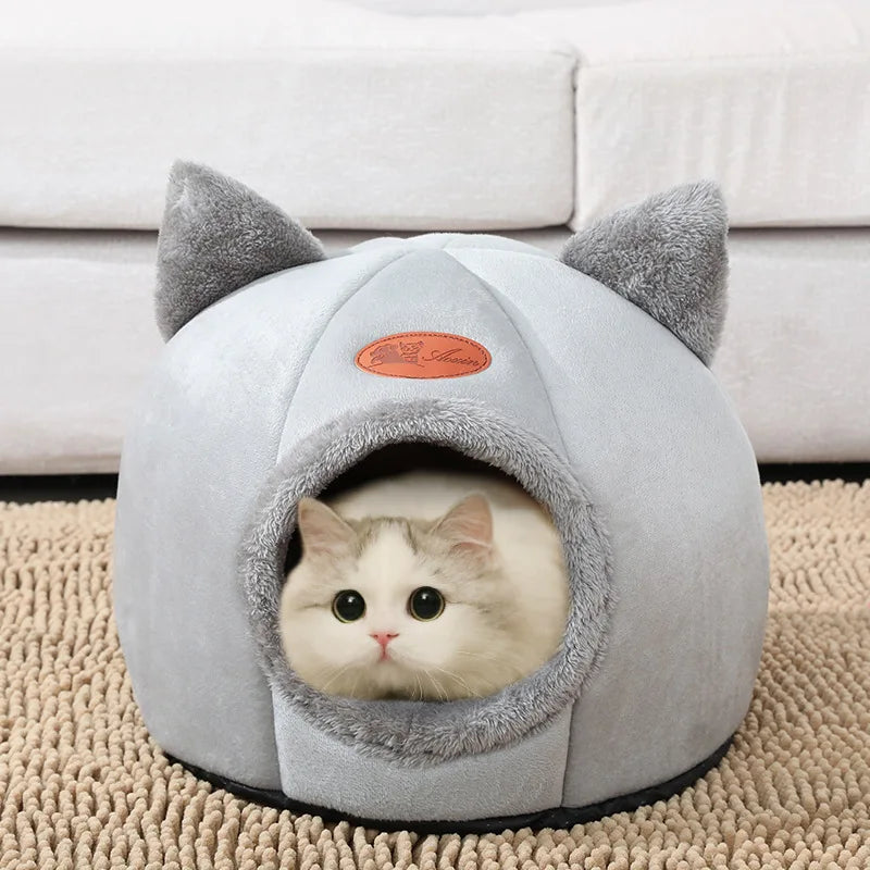 Cama Cueva para Gatos y Perros Pequeños