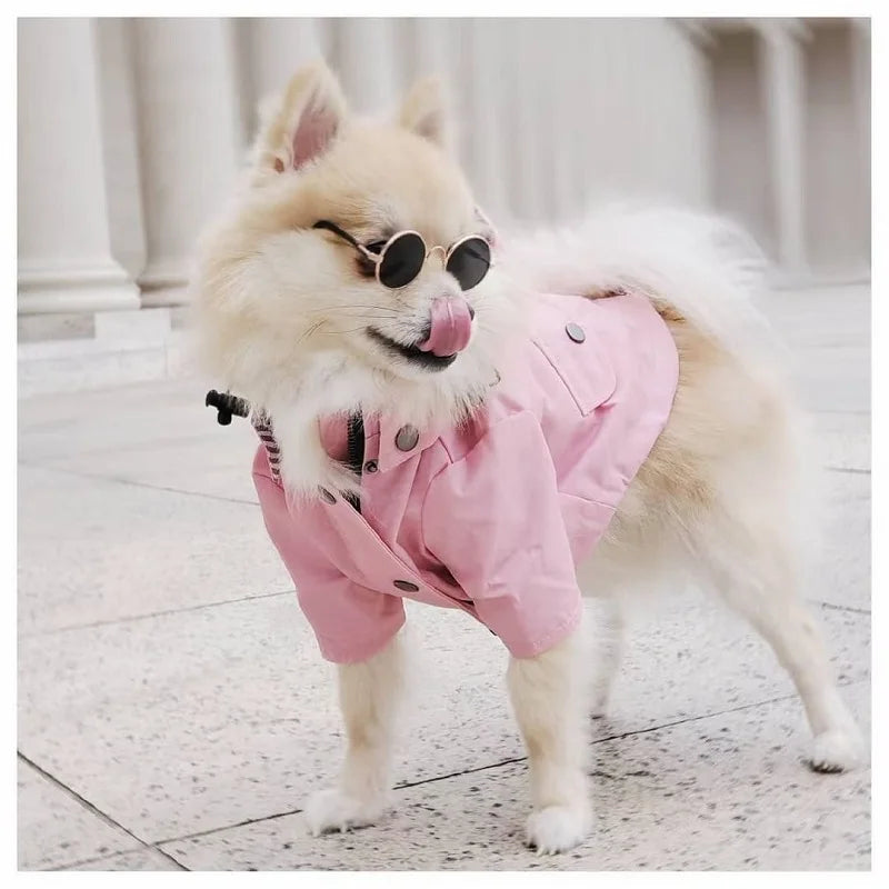 Chubasquero Impermeable de Moda para Perros – Doble Capa con Capucha y Bolsillos | Tallas S a 5XL