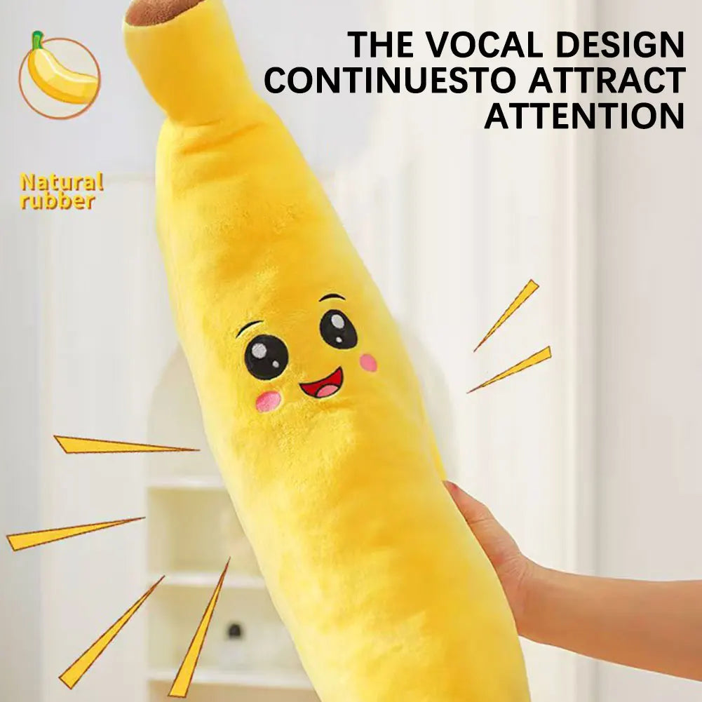 Plátano de Peluche 2 en 1 para Perros - Antiansiedad con Sonido 26 cm