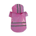 Chubasquero Poncho Impermeable con Franja Reflectante para Perros Pequeños – PU Cortavientos | Tallas S a XL