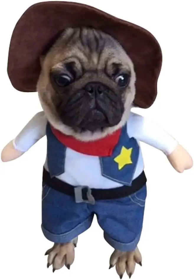 Disfraz de Vaquero para Perros y Gatos – Cosplay Estilo Western para Halloween y Fiestas | Tallas S a XL