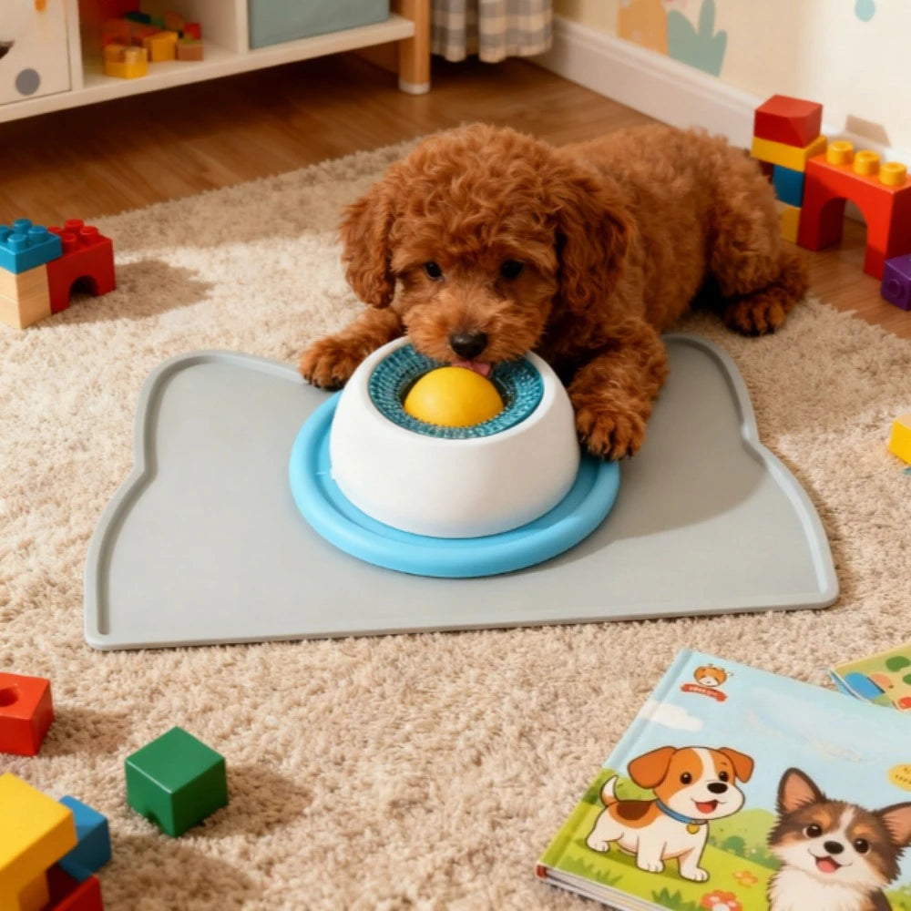 – Comedero Lento Interactivo para Perros y Gatos