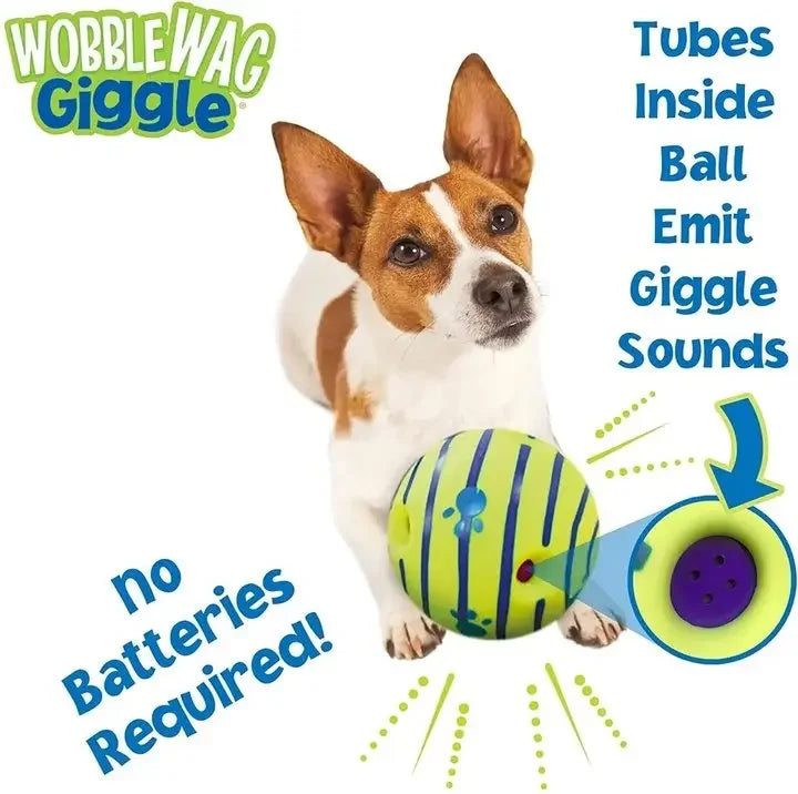 Pelota Interactiva con Sonido para Perros - Se Ríe al Rodar y Agitar
