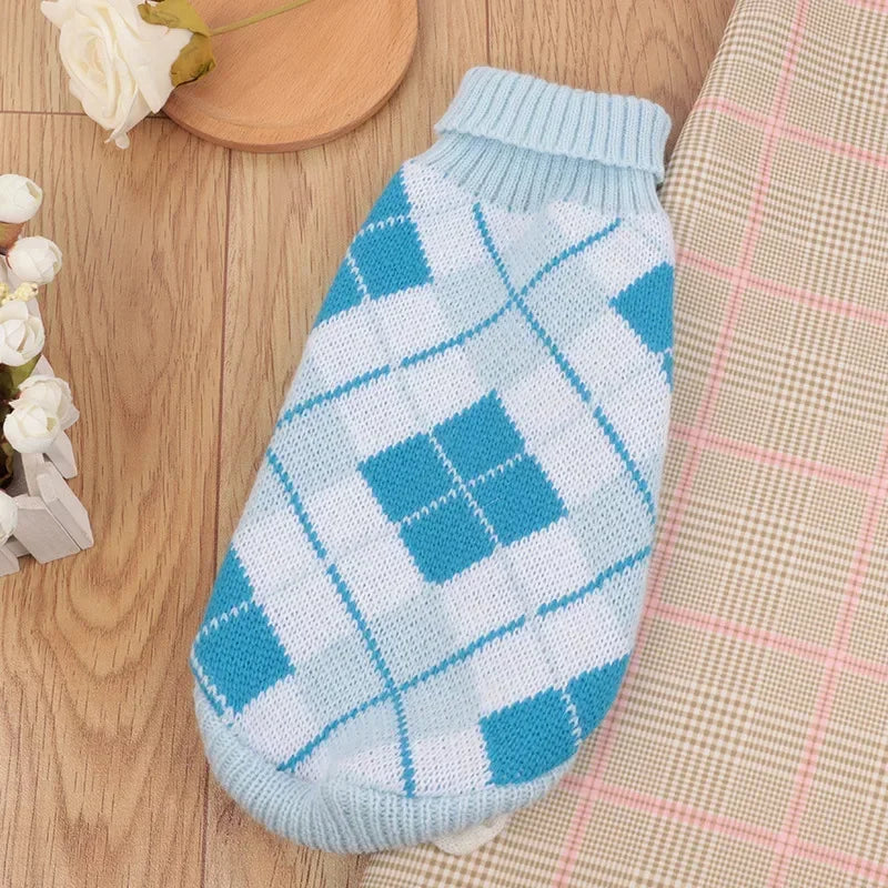 S-2XL Turtleneck Cat Sweater Knitted Jumper Cat Christmas Sweater for Cats Small Dogs Winter Sphynx Cat Clothes Pet Costumes
