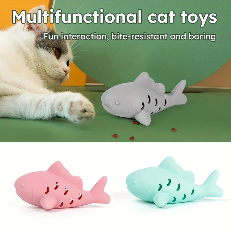 Juguete Interactivo de Silicona para Gatos y Perros Pequeños - Esconde Premios y Limpia Dientes