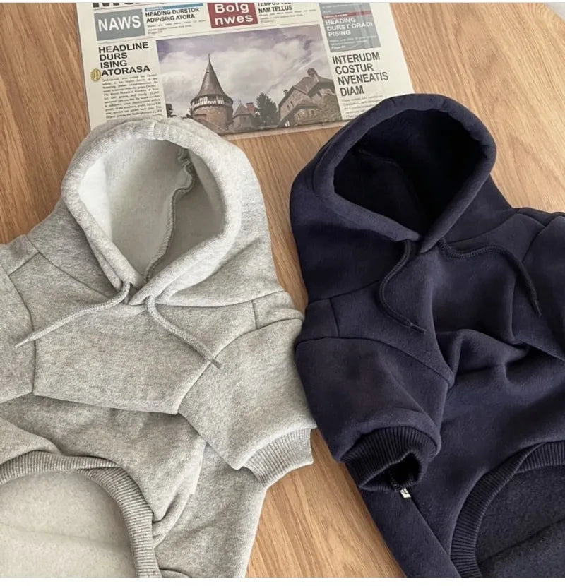 Letter Hoodie Pet Clothing Dogs Fashion Cotton Dog Clothes Costume Small French Bulldog Print Spring Autumn Gray Boy Mascotas