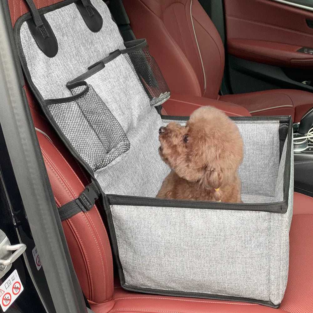 Asiento Elevador para Perros en el Coche – con Bolsillos