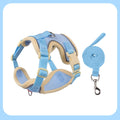 Arnés de Malla Transpirable con Correa Extensible para Gatos y Perros — Reflectante, Antipérdida, Tallas S–XL