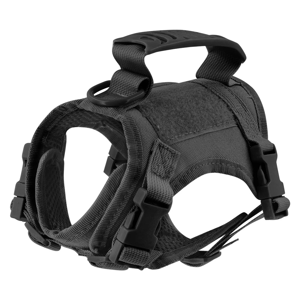 Arnés Táctico Antipérdida para Gatos y Perros Pequeños — Chaleco con Cojín de Aire, Asa de Control, Talla Única Ajustable