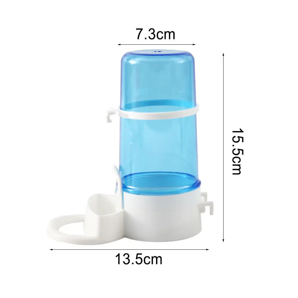 Bird Water Drinker Feeder Container Automatic Pet Feeder Birdcage Hanging Bowl Water Bottle Parrot Drinking Water Food Dispenser
