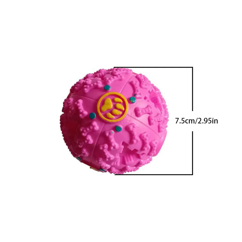 Juguete Masticable con Sonido para Perros - Bola Tambaleante Resistente a Mordidas