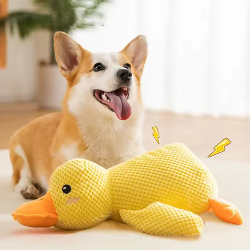 Pato de Peluche con Sonido para Perros - Resistente a Mordiscos para Razas Pequeñas y Grandes