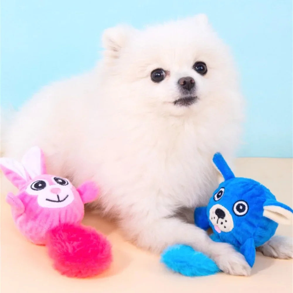 Juguete de Peluche con Sonido para Perros Pequeños - Forma de Animal (17-21 cm)