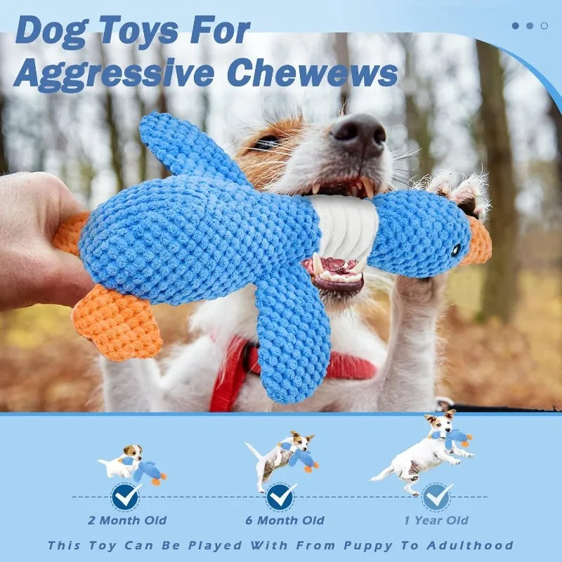Juguete de Peluche Ganso con Sonido para Perros - Resistente a Mordiscos