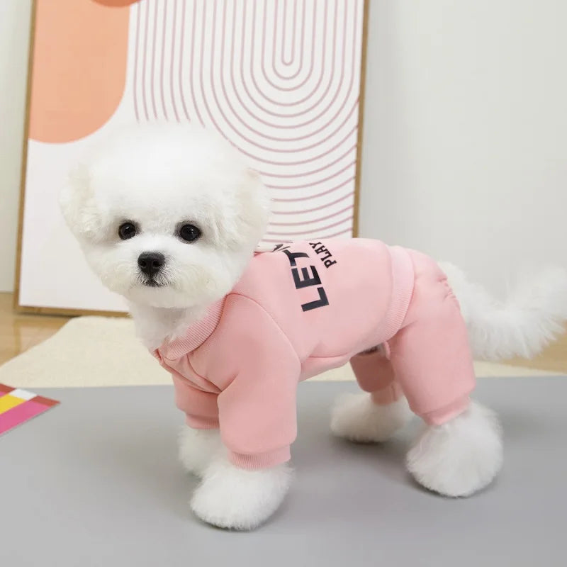 Dog Clothes Cotton Soft Overalls for Dogs Winter Puppy Jumpsuit Warm Coat Chihuahua Bichon French Bulldog Costumes Pet Clothing