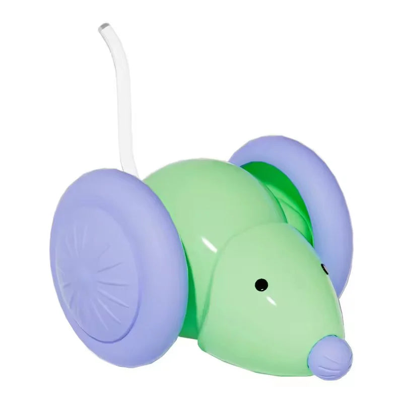 Ratón Inteligente Eléctrico para Gatos - Evitación de Obstáculos, Silencioso y Recargable