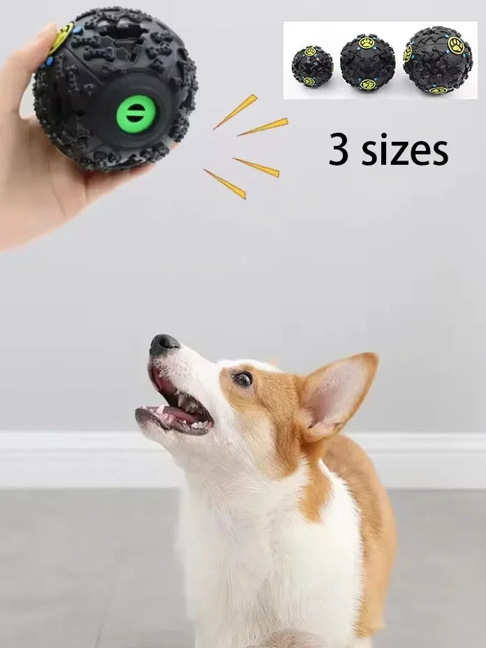 Juguete Masticable con Sonido para Perros - Bola Tambaleante Resistente a Mordidas