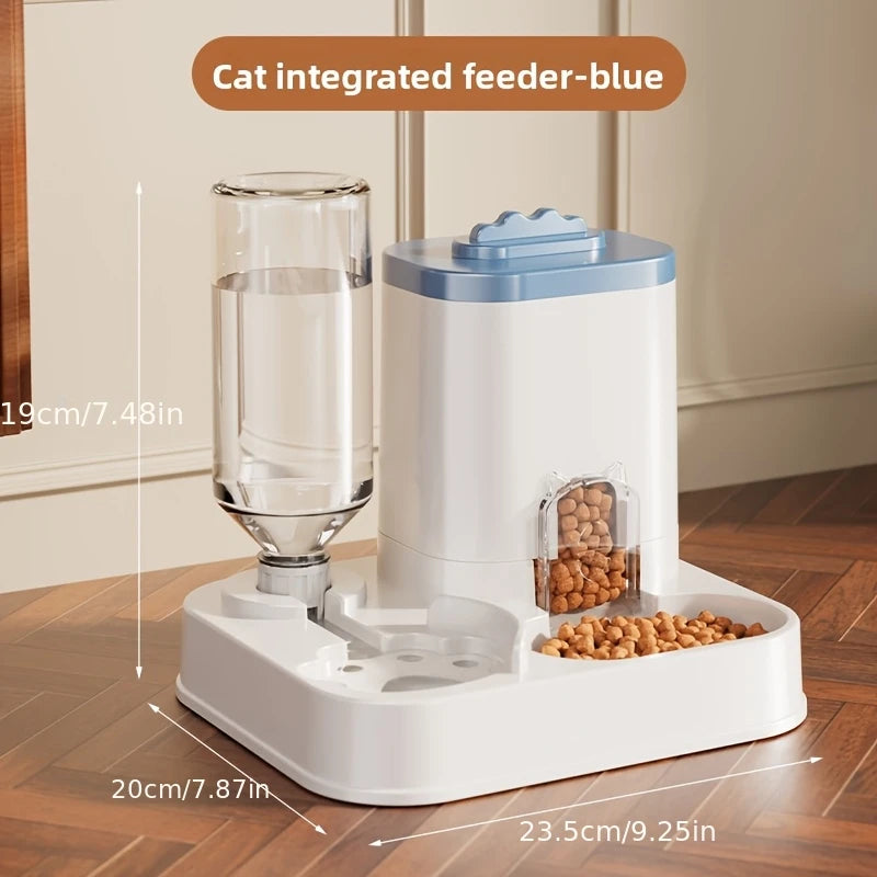 Comedero Automático 2 en 1 con Dispensador de Agua para Gatos y Perros