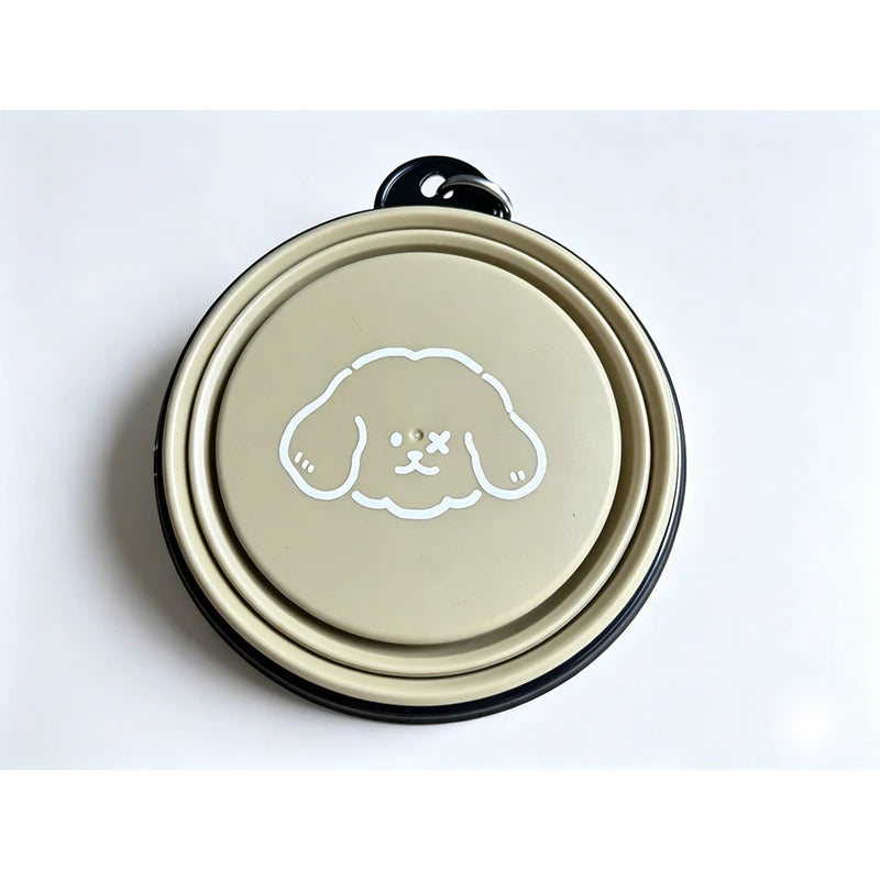 Cuenco Plegable Portátil 350 ml para Perros y Gatos – Diseños con Motivos de Mascota