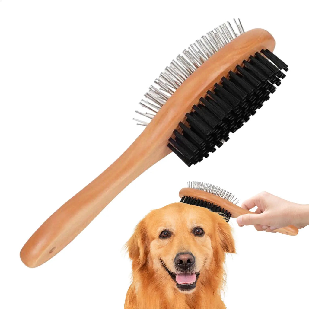 Cepillo de Aseo Doble Cara para Perros y Gatos