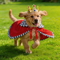 Set Capa y Corona de Rey para Perros – Disfraz Divertido para Cumpleaños, Fiestas y Cosplay | Talla Pequeña y Grande