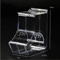 Hamster Rabbit Food Dispenser Feeder Plastic Clear Automatic Pet Feeder For Hamster Guinea Pigs Food Bowl Container