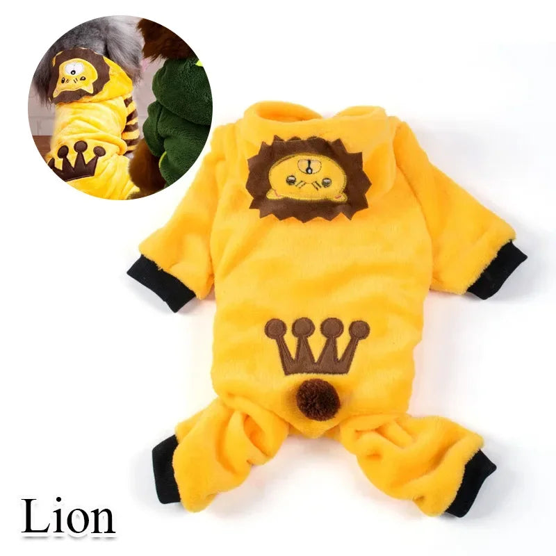 Coral Fleece Cosplay Costume for Pet Clothing for Small Dogs Puppy Cats Clothes Chihuahua Yorkshire Costume Coat