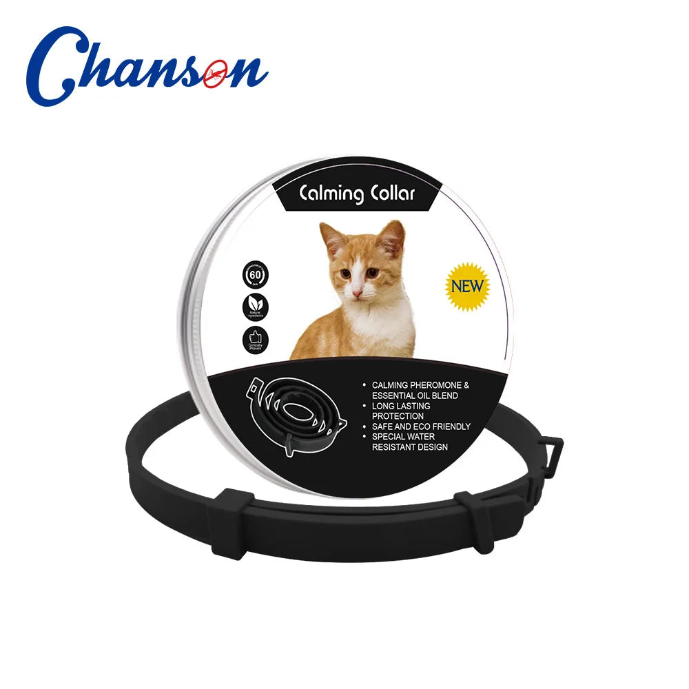 Collar Calmante con Feromonas para Perros y Gatos — Lavanda y Manzanilla, hasta 60 días