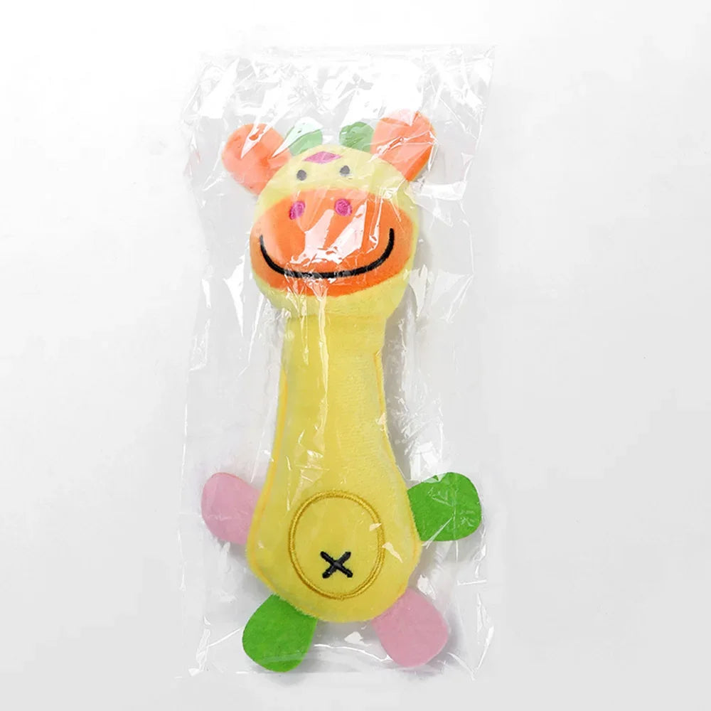 Juguete de Peluche con Sonido para Perros Pequeños - Forma de Animal (17-21 cm)
