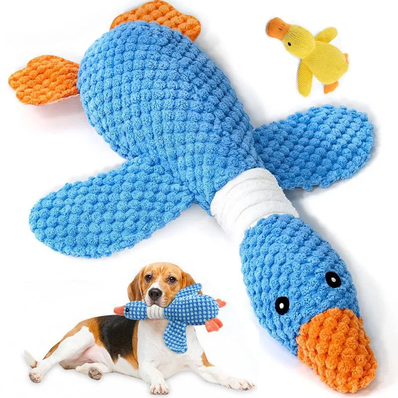 Juguete de Peluche Ganso con Sonido para Perros - Resistente a Mordiscos
