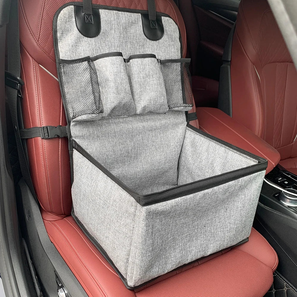 Asiento Elevador para Perros en el Coche – con Bolsillos