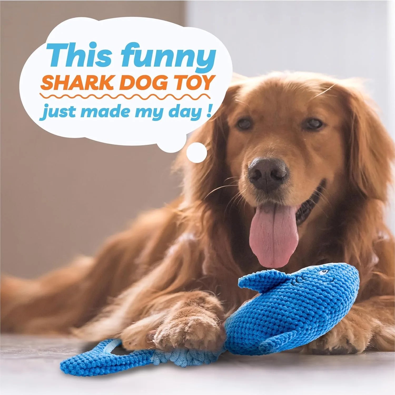 Juguetes Chirriantes de Peluche para Perros - Tiburón o Pulpo con Sonido