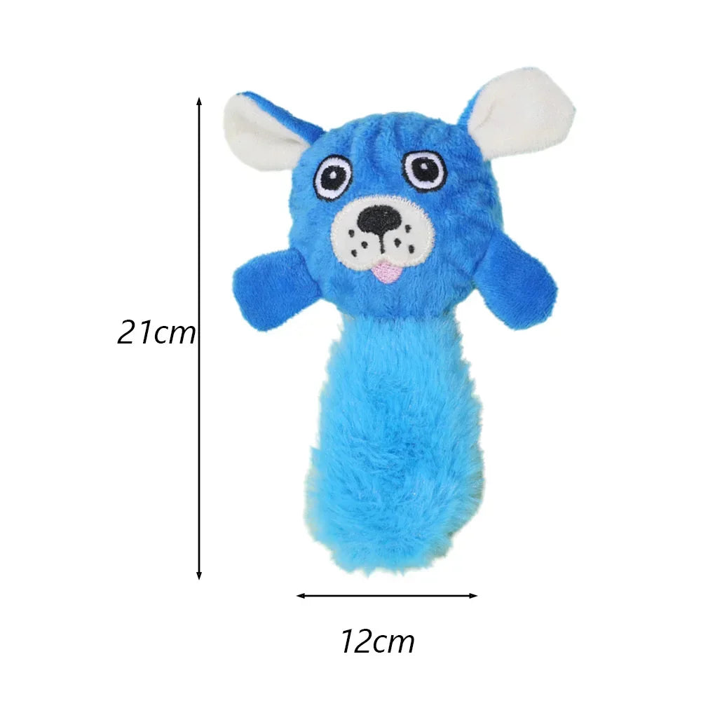 Juguete de Peluche con Sonido para Perros Pequeños - Forma de Animal (17-21 cm)