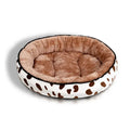 Cama Redonda para Perros y Gatos – Felpa Suave, Base Antideslizante, 4 Tallas