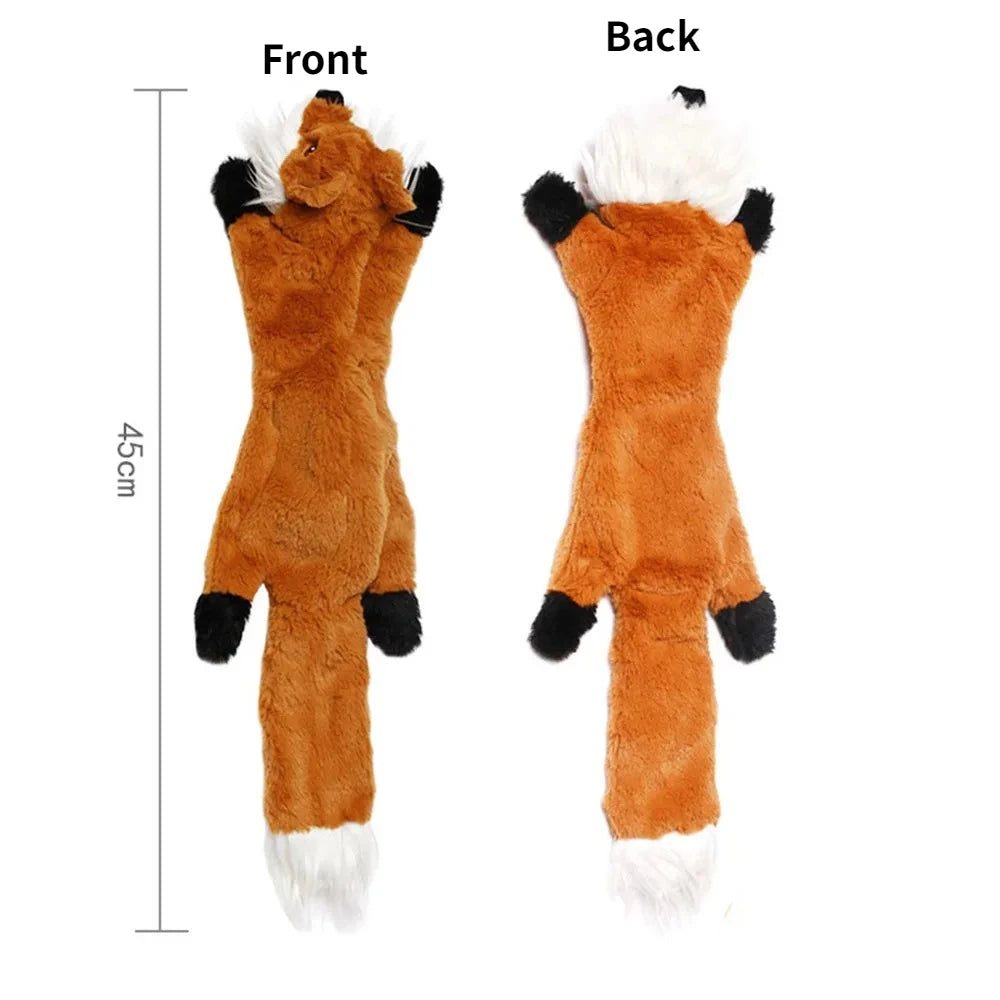 Juguete de Felpa Sin Relleno con Sonido para Perros - Forma de Animal Resistente