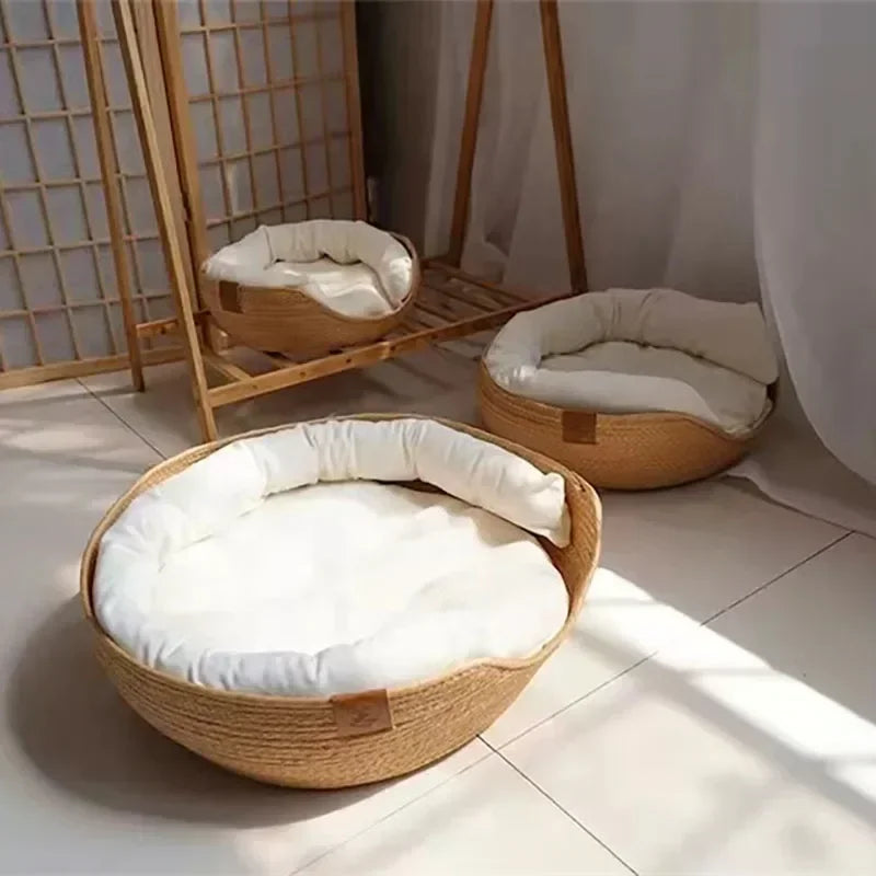 Cama Sofá para Gatos Tejida a Mano | Ecológica