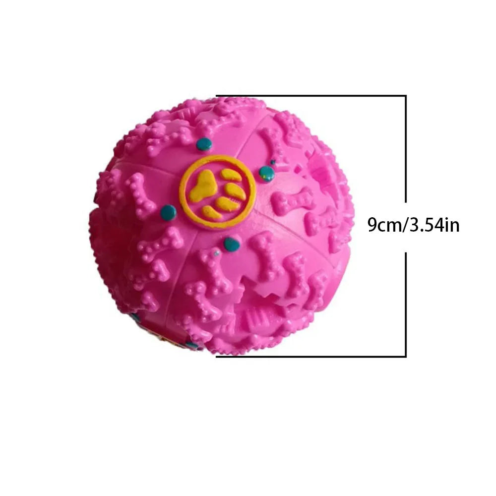 Juguete Masticable con Sonido para Perros - Bola Tambaleante Resistente a Mordidas