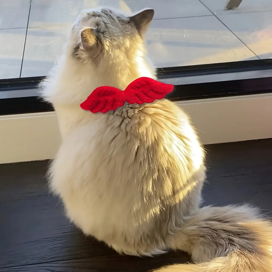 Collar con Lazo Decorativo para Perros y Gatos – Accesorio Festivo | Blanco, Rosa y Rojo