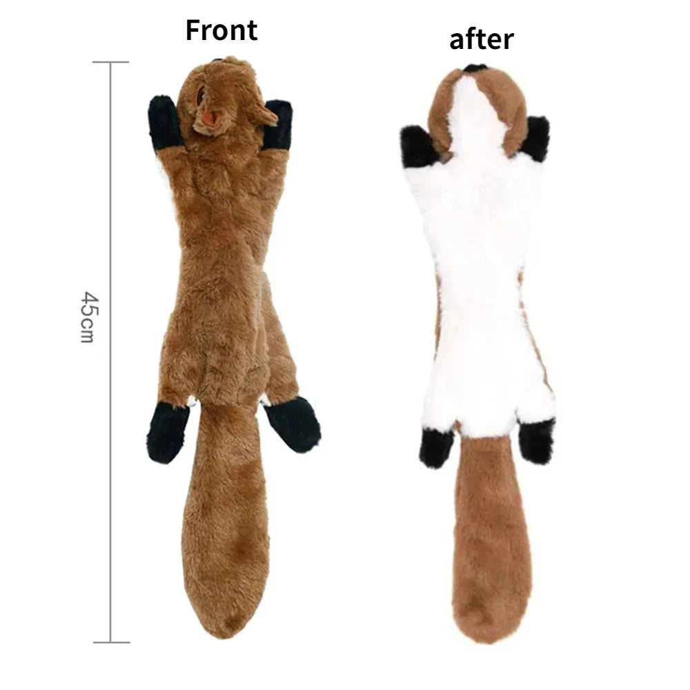 Juguete de Felpa Sin Relleno con Sonido para Perros - Forma de Animal Resistente