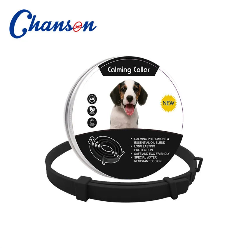 Collar Calmante con Feromonas para Perros y Gatos — Lavanda y Manzanilla, hasta 60 días
