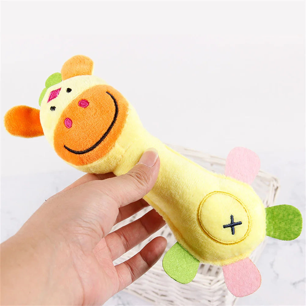 Juguete de Peluche con Sonido para Perros Pequeños - Forma de Animal (17-21 cm)