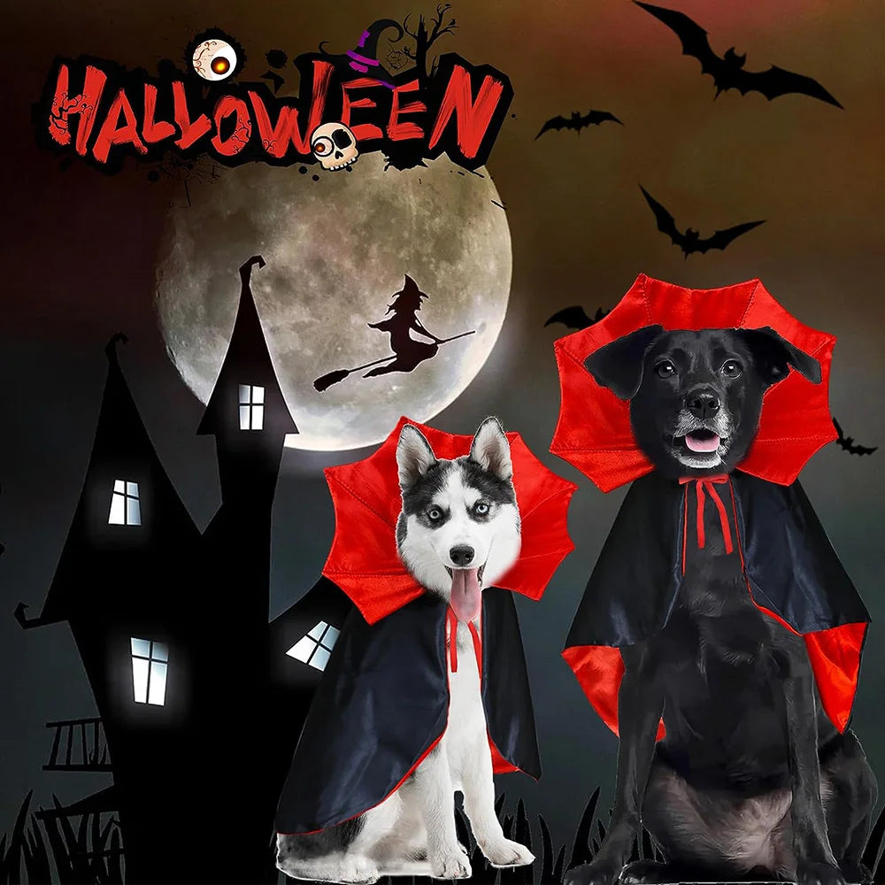 Capa de Vampiro para Perros y Gatos | Halloween