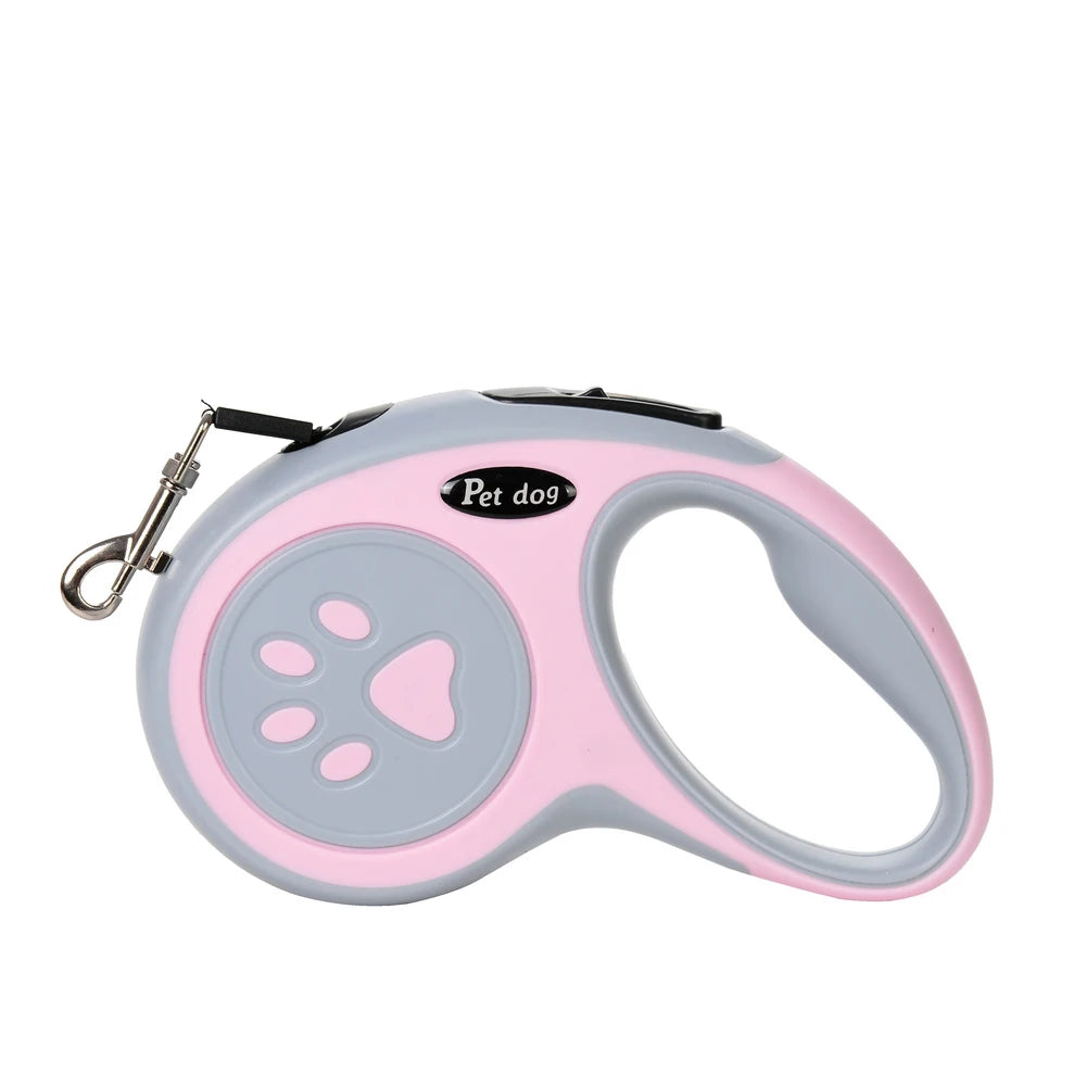 Correa Retráctil de Nylon para Perros y Gatos — 3 m (hasta 8 kg) y 5 m (hasta 14 kg)