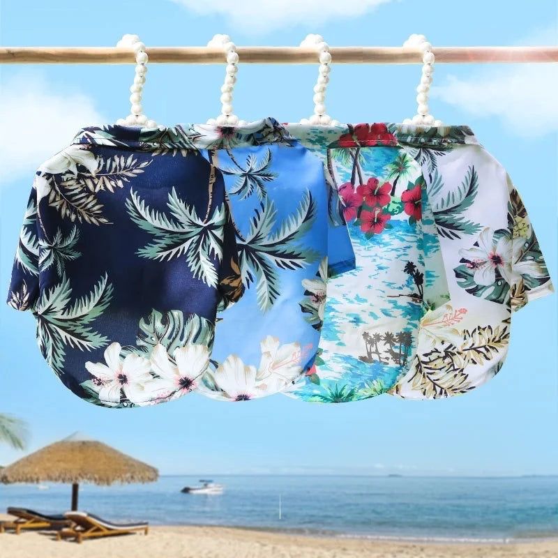 Camiseta Hawaiana de Piña para Perros y Gatos – Ropa de Verano y Playa | Tallas XS a XXL