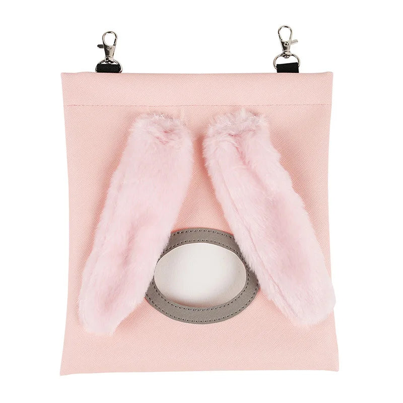 Bolsa Dispensadora de Heno para Conejos, Chinchillas y Hámsters – Resistente a Mordiscos con Clips