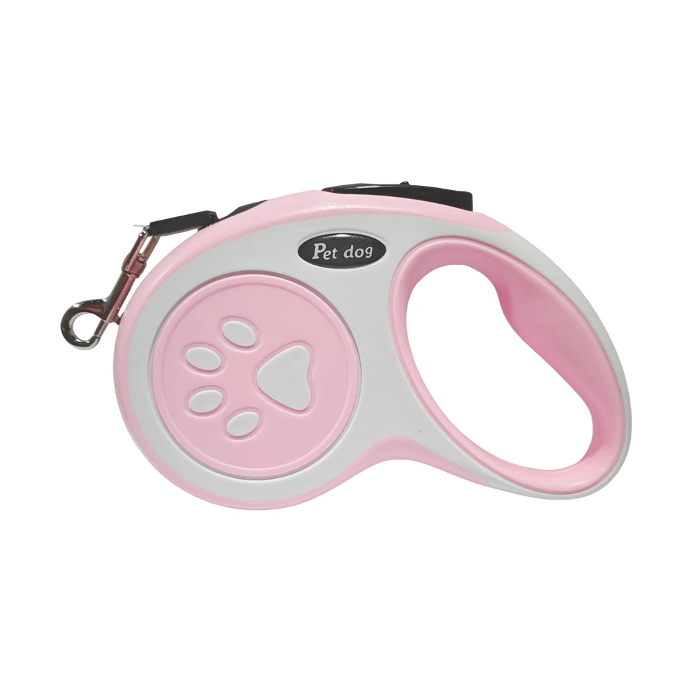 Correa Retráctil de Nylon para Perros y Gatos — 3 m (hasta 8 kg) y 5 m (hasta 14 kg)