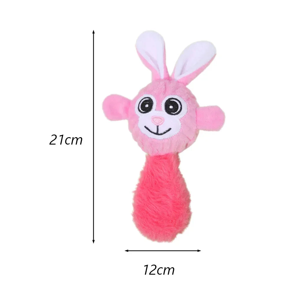 Juguete de Peluche con Sonido para Perros Pequeños - Forma de Animal (17-21 cm)