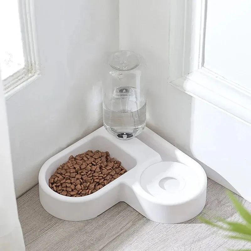 Comedero y Bebedero 2 en 1 para Gatos y Perros – Resistente a la Humedad