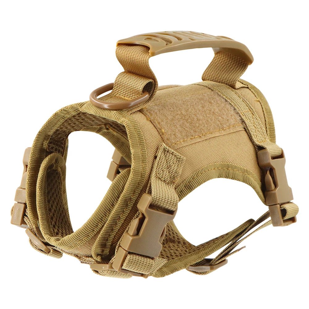 Arnés Táctico Antipérdida para Gatos y Perros Pequeños — Chaleco con Cojín de Aire, Asa de Control, Talla Única Ajustable