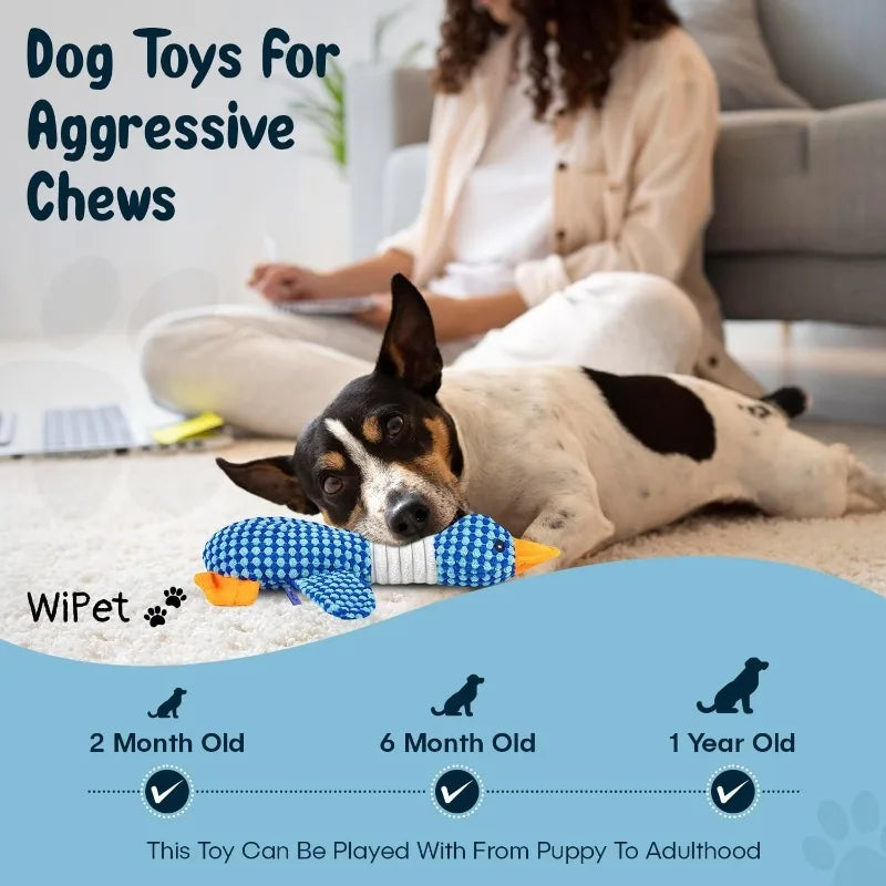 Juguete de Peluche Ganso con Sonido para Perros - Resistente a Mordiscos